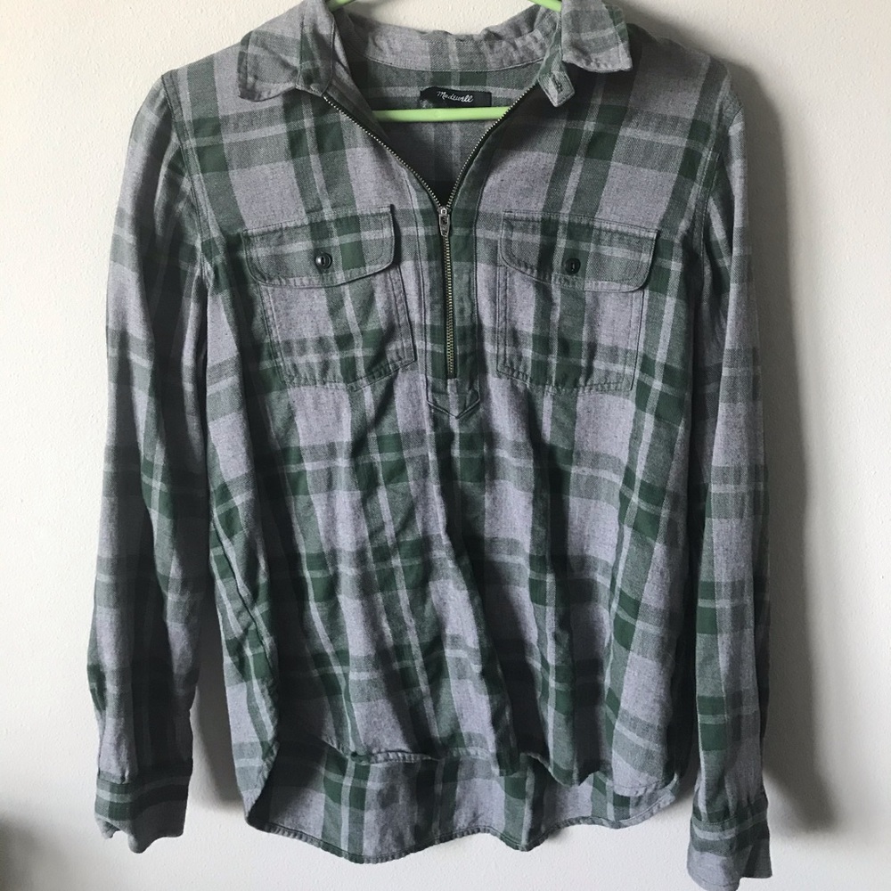 Madewell Flannel with Quarter Sip